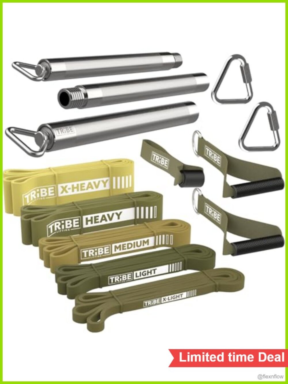 5 Resistance Bands Set with Handles Door Anchor Bar for Pull Ups Strength